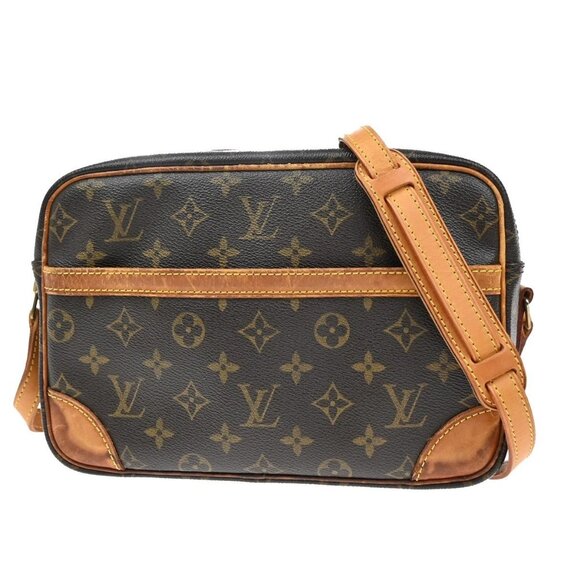 LOUIS VUITTON Trocadero 27 Shoulder Bag Monogram Leather Brown M51274 30YH411 - Picture 1 of 16